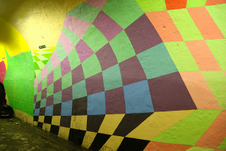 Illustration for article titled This Subway Tunnel Looks Like A Portal To A Psychedelic Fantasy World